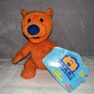 MATTEL PLUSH BEAR IN THE BIG BLUE HOUSE "OJO"  Original Tag  APROX. 5.75" MINT